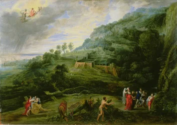 Odysseus und Nausikaa, 1635